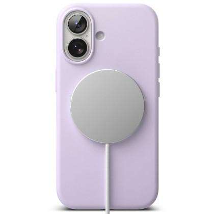 Силиконов кейс с MagSafe за iPhone 17 от Ringke Silicone Magnetic - Light Purple