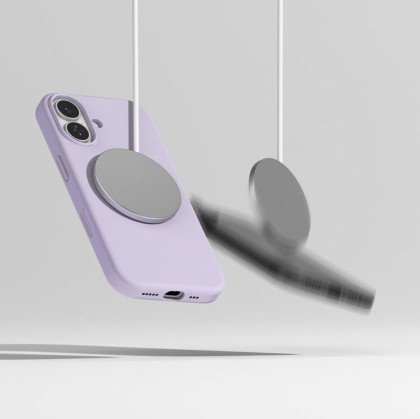 Силиконов кейс с MagSafe за iPhone 17 от Ringke Silicone Magnetic - Light Purple