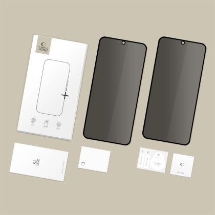 2x Стъклен протектор за Samsung Galaxy S25 FE от Tech-Protect Anti Spy Glass Pro+ - Privacy 