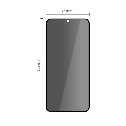 2x Стъклен протектор за Samsung Galaxy S25 FE от Tech-Protect Anti Spy Glass Pro+ - Privacy 
