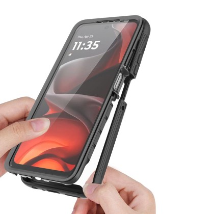 360 градусов кейс за Motorola Moto G56 5G от Tech-Protect Defense - Black