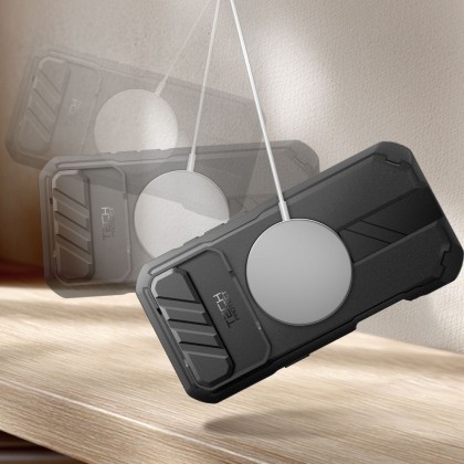 360 градусов калъф с MagSafe за iPhone 17 Air от Tech-Protect Kevlar - Black
