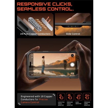 Удароустойчив кейс с MagSafe и стойка за iPhone 17 Pro от Supcase UB Grip Mag - Desert Gold