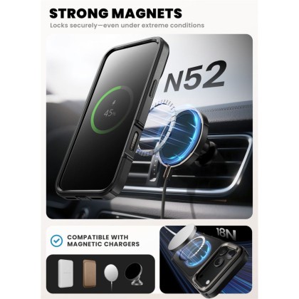 SUPCASE IBLSN ARES FLIP MAG MAGSAFE IPHONE 17 PRO MAX BLACK