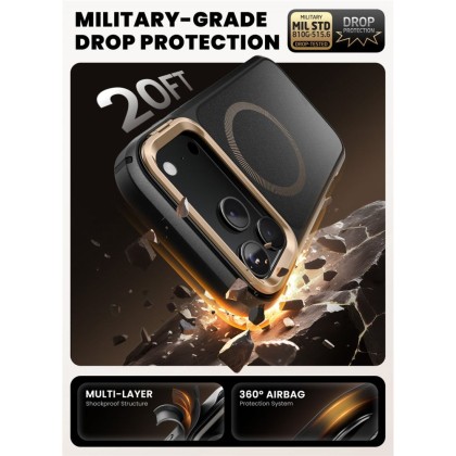 SUPCASE IBLSN ARES FLIP MAG MAGSAFE IPHONE 17 PRO MAX DESERT GOLD