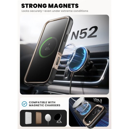 SUPCASE IBLSN ARES FLIP MAG MAGSAFE IPHONE 17 PRO MAX DESERT GOLD