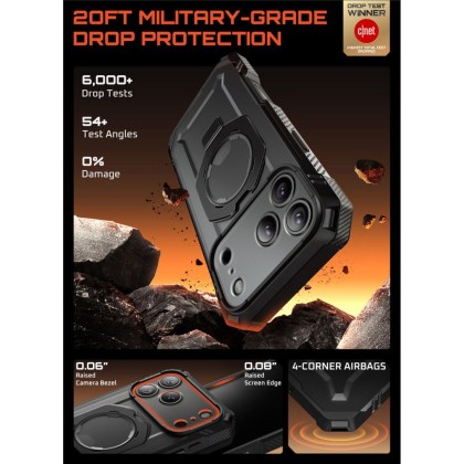 SUPCASE UB GRIP PRO MAG MAGSAFE IPHONE 17 PRO MAX BLACK