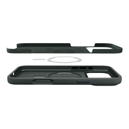 SPIGEN SILICONE FIT MAG MAGSAFE IPHONE 17 PRO MAX ABYSS GREEN