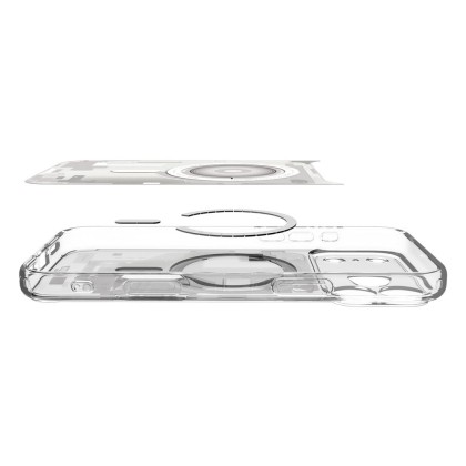 Удароустойчив кейс с MagSafe за iPhone 17 от Spigen Ultra Hybrid - Zero One White