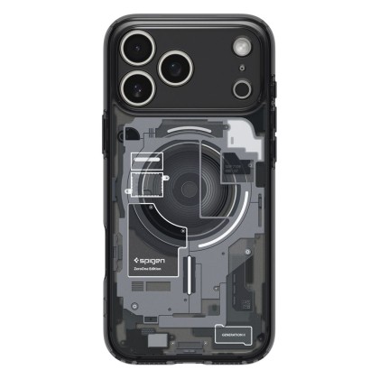 Удароустойчив кейс с MagSafe за iPhone 17 Pro Max от Spigen Ultra Hybrid - Zero One Black