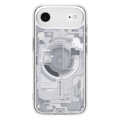 Удароустойчив кейс с MagSafe за iPhone Air от Spigen Ultra Hybrid - Zero One White