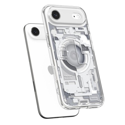 Удароустойчив кейс с MagSafe за iPhone Air от Spigen Ultra Hybrid - Zero One White