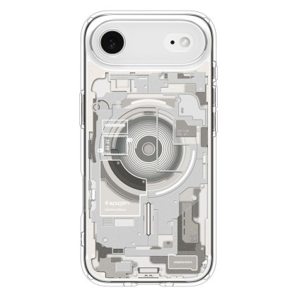 Удароустойчив кейс с MagSafe за iPhone Air от Spigen Ultra Hybrid - Zero One Natural Titanium