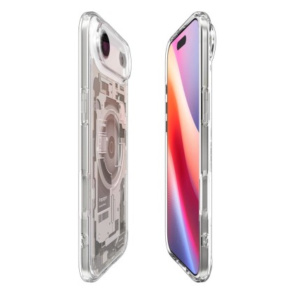 Удароустойчив кейс с MagSafe за iPhone Air от Spigen Ultra Hybrid - Zero One Natural Titanium