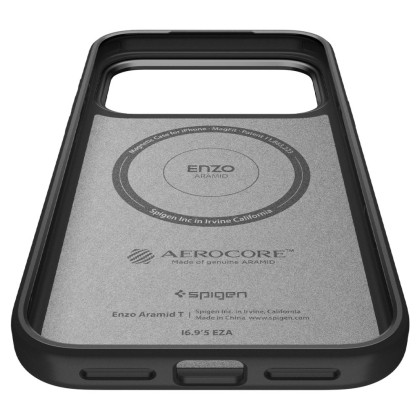 SPIGEN ENZO ARAMID ”T” MAG MAGSAFE IPHONE 17 PRO BLACK
