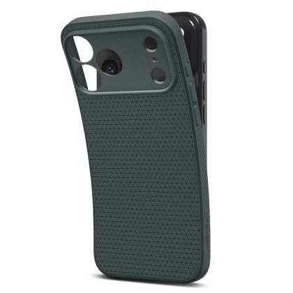 Силиконов кейс за iPhone 17 Pro от Spigen Liquid Air - Abyss Green