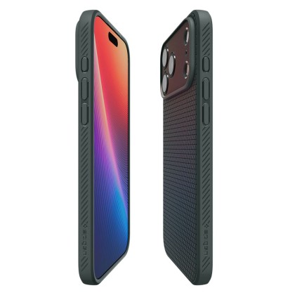Силиконов кейс за iPhone 17 Pro от Spigen Liquid Air - Abyss Green