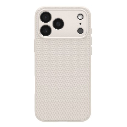 Силиконов кейс за iPhone 17 Pro от Spigen Liquid Air - Natural Titanium