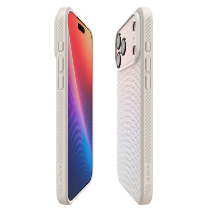 Силиконов кейс за iPhone 17 Pro от Spigen Liquid Air - Natural Titanium