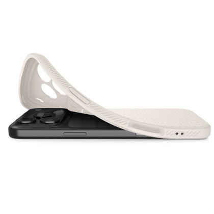 Силиконов кейс за iPhone 17 Pro от Spigen Liquid Air - Natural Titanium