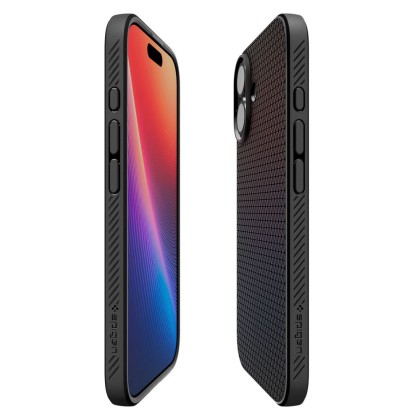 Силиконов кейс за iPhone 17 от Spigen Liquid Air - Matte Black