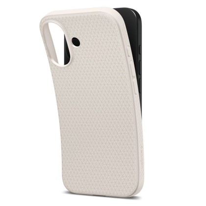 Силиконов кейс за iPhone 17 от Spigen Liquid Air - Natural Titanium