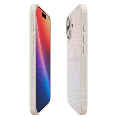 Силиконов кейс за iPhone 17 от Spigen Liquid Air - Natural Titanium
