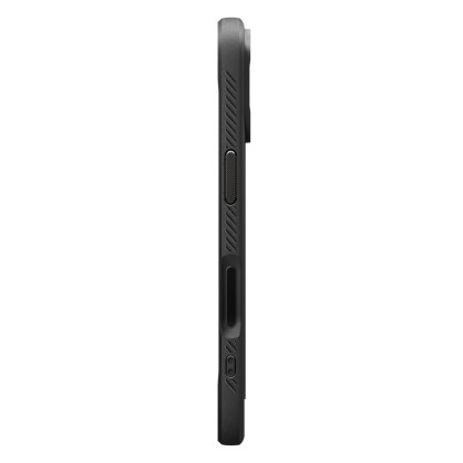 Удароустойчив кейс с MagSafe за iPhone 17 от Spigen Rugged Armor Mag - Matte Black