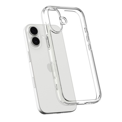 Удароустойчив кейс за iPhone 17 от Spigen Ultra Hybrid - Crystal Clear