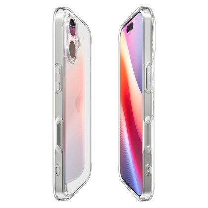 Удароустойчив кейс за iPhone 17 от Spigen Ultra Hybrid - Crystal Clear