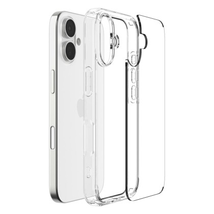 Удароустойчив кейс за iPhone 17 от Spigen Ultra Hybrid - Crystal Clear