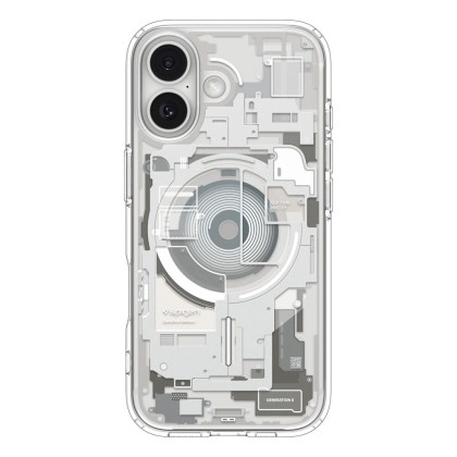 Удароустойчив кейс с MagSafe за iPhone 17 от Spigen Ultra Hybrid - Zero One Natural Titanium