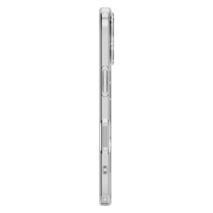 Удароустойчив кейс с MagSafe за iPhone 17 от Spigen Liquid Crystal Mag - Clear/White
