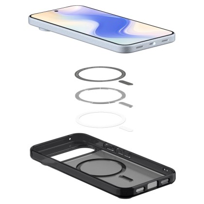 Удароустойчив кейс с MagSafe пръстен за Google Pixel 10 Pro XL от Spigen Ultra Hybrid Mag - Frost Black