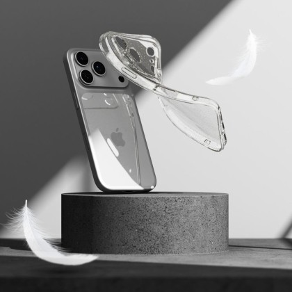 Тънък силиконов кейс за iPhone 17 Pro от Ringke Air - Glitter Clear