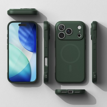 Удароустойчив кейс с MagSafe за iPhone 17 Pro от Ringke Onyx Magnetic - Dark Green