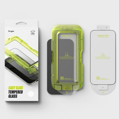 SZKŁO HARTOWANE RINGKE EASY SLIDE 2-PACK IPHONE 17 BLACK