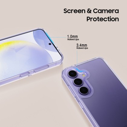 Хибриден кейс за Samsung Galaxy S25 FE от Tech-Protect Flexair Hybrid - Clear
