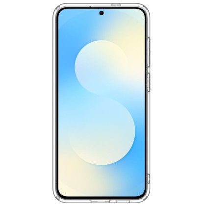 Удароустойчив кейс с MagSafe пръстен за Samsung Galaxy S25 FE от Spigen Ultra Hybrid Mag - Clear / White