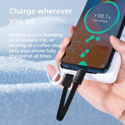 TECH-PROTECT ULTRABOOST DNA KEYCHAIN TYPE-C CABLE PD 60W / 3A IRON GREY