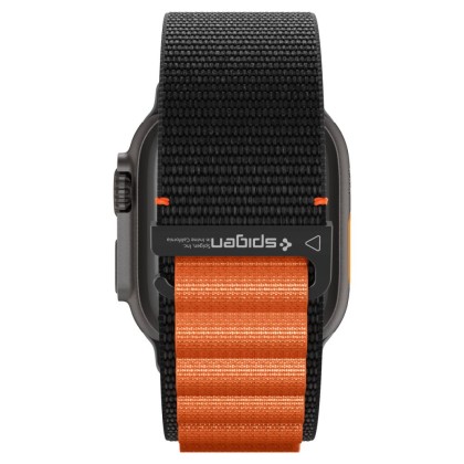 SPIGEN WBF1 BAND APPLE WATCH 8 / 9 / 10 / 11 / SE / ULTRA (44 / 45 / 46 / 49 MM) BLACK/ORANGE