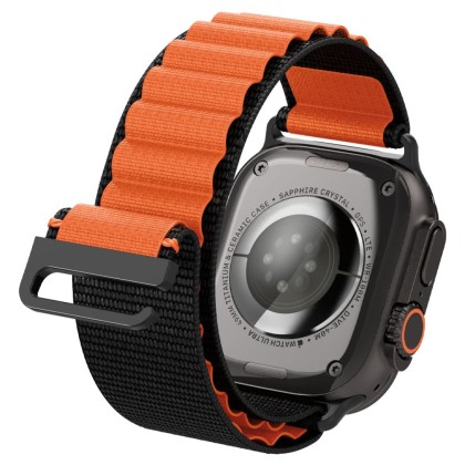 SPIGEN WBF1 BAND APPLE WATCH 8 / 9 / 10 / 11 / SE / ULTRA (44 / 45 / 46 / 49 MM) BLACK/ORANGE