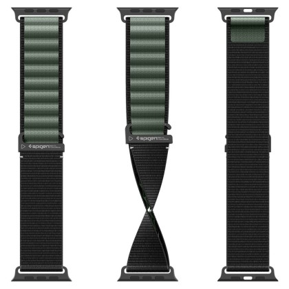 SPIGEN WBF1 BAND APPLE WATCH 8 / 9 / 10 / 11 / SE / ULTRA (44 / 45 / 46 / 49 MM) BLACK/GREEN