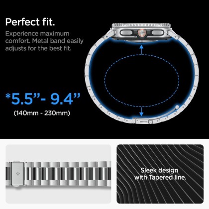 SPIGEN MODERN FIT BAND GALAXY WATCH 8 / CLASSIC (40 / 44 / 46 MM) SILVER