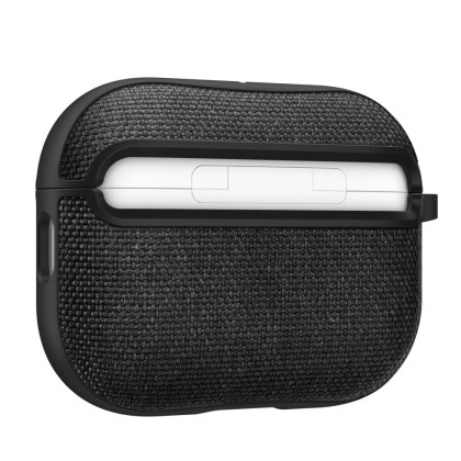 Твърд, текстилен калъф за Apple AirPods Pro 3 от Spigen Urban Fit - Black