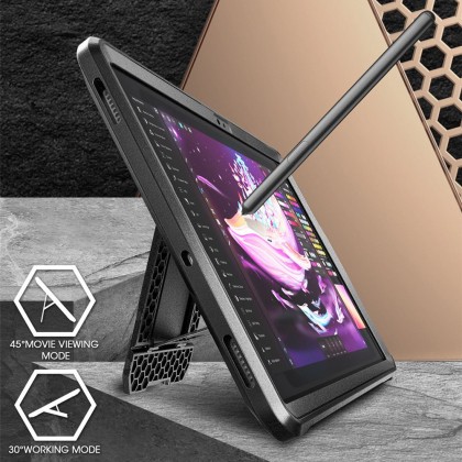 360 градусов калъф за Samsung Galaxy Tab S9 11.0" / S9 FE / S10 FE / S10 Lite 10.9" Supcase Unicorn Beetle Pro - Black