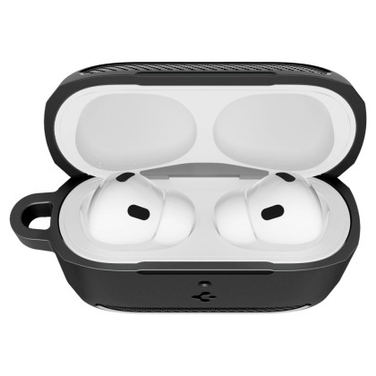 Удароустойчив силиконов калъф за Apple AirPods Pro 3 от Spigen Rugged Armor - Matte Black