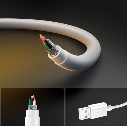 SPIGEN EB6010AC ESSENTIAL TYPE-C CABLE 60W 100CM WHITE