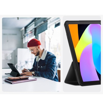 Калъф тип тефтер за Lenovo Idea Tab 11.0" TB-336 от Tech-Protect SmartCase - Black