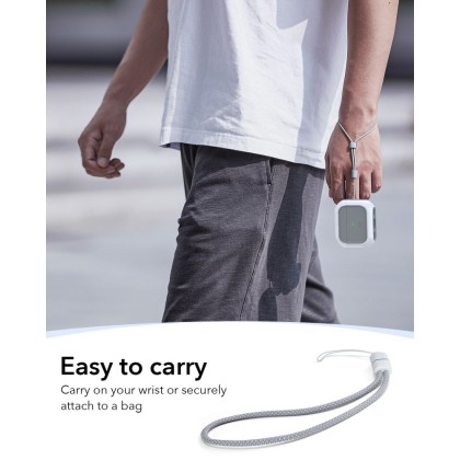 360 градусов калъф за слушалки с MagSafe за Apple AirPods Pro 3 от ESR Orbit Halolock - White